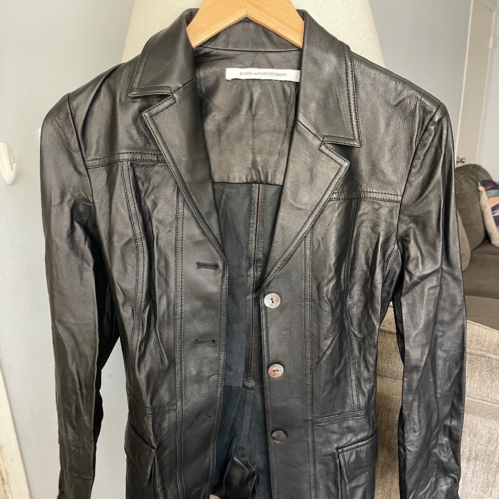 Diane Von Furstenberg Leather Jacket